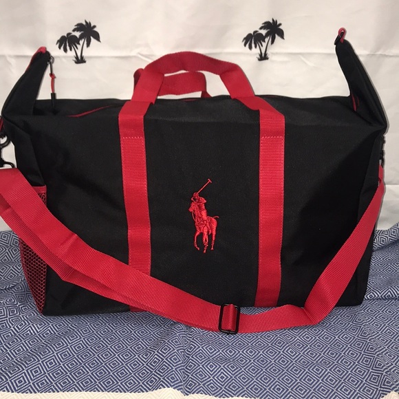 polo red duffle bag
